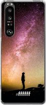 6F hoesje - geschikt voor Sony Xperia 1 III -  Transparant TPU Case - Watching the Stars #ffffff