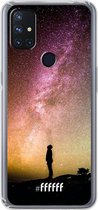 6F hoesje - geschikt voor OnePlus Nord N10 5G -  Transparant TPU Case - Watching the Stars #ffffff