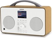 Lenco PIR-645WH Radio portable Numérique Blanc, Bois