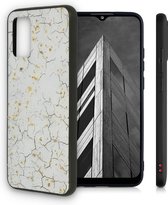 Samsung Galaxy A72 Hoesje met Marmer Wit Print - Siliconen Back Cover