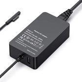 Shop4 - Microsoft Surface Pro 7 Plus - Lader Netstroom Zwart (65W 15V-4.00A)