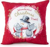 Sierkussen - Wonderful Christmas Time - Multicolor - 30 Cm X 30 Cm