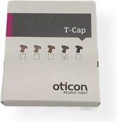 Oticon T-cap | Donker Bruin | hoortoestel onderdeel | voor in het oor hoortoestellen