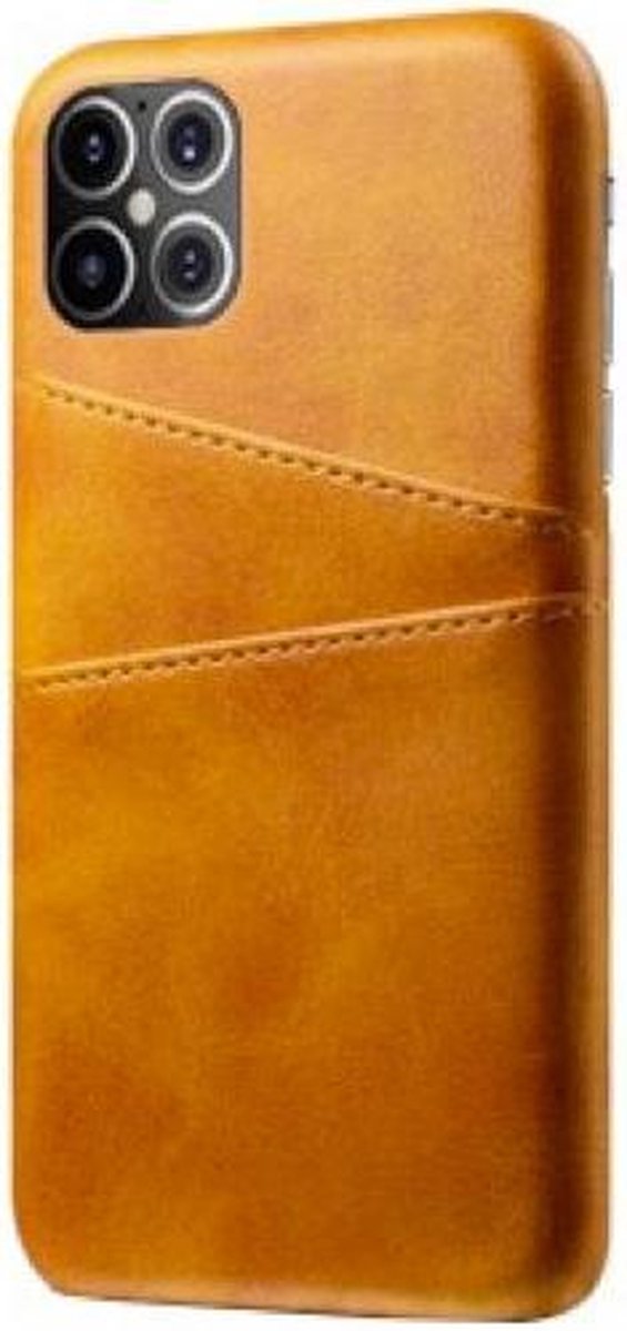 Casecentive Leren Wallet back case - iPhone 12 Mini - bruin / cognac