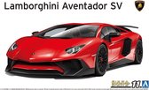 1:24 Aoshima 06120 Lamborghini Aventador SV2015 Car Plastic Modelbouwpakket