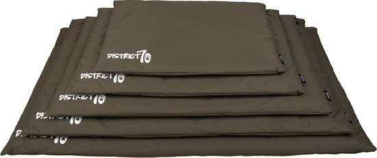 District 70 LODGE Benchkussen - Waterafstotend & Afwasbaar All Season Materiaal en Fleece - Kleur: Army groen, Maat: XXL - 122 x 76 x 6 cm