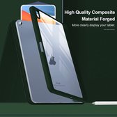HB Hoes Geschikt voor Apple iPad Air 2022 & Apple iPad Air 2020 (10.9 inch) Donker Groen - Shockproof Tri Fold Tablet Case - Smart Cover