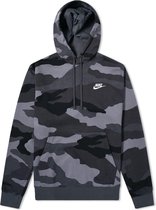 Nike Camouflage Hoodie - Grijs/Zwart - Maat S