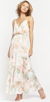 LOLALIZA - Longe robe à imprimé fleuri - Ecru - Maat 40