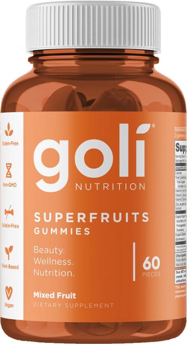 Supplementen en vitaminen Goli Nutrition Superfruits 60 Gummiesnoepjes