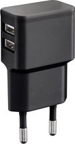 BSTNL – USB stekker – 2A – USB adapter – USB stekker 2 poorten - geschikt voor Apple/Samsung