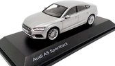 Audi A5 Sportback (Zilver) (10 cm) 1/43 Audi Collection Dealer model Spark - Modelauto - Schaalmodel - Model auto - Miniatuurauto - Miniatuur autos