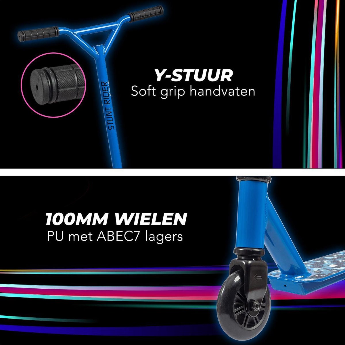 LifeGoods StuntRider - Stuntstep - Step - 100mm Wielen - Blauw — afbeelding 5