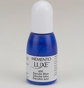 RL-600 Memento luxe stempelinkt refill - blauw kobalt - inkt navulling - Danube Blue 600 - 15 ml