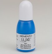 RL-601 Memento luxe stempelinkt refill - helder azur blauw - inkt navulling - Bahama blue 601 - 15 ml