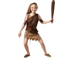dressforfun - Chique meisje uit het stenen tijdperk 152 (11-12y) - verkleedkleding kostuum halloween verkleden feestkleding carnavalskleding carnaval feestkledij partykleding - 302738