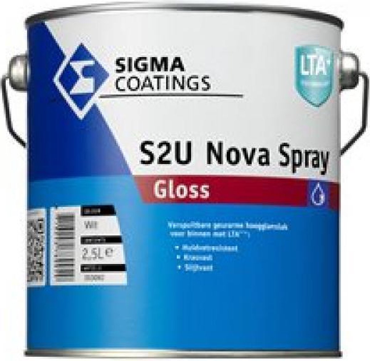 sigma s2u nova spray gloss wit 2.5 ltr
