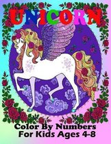 Unicorn Color By Numbers For Kids Ages 4-8