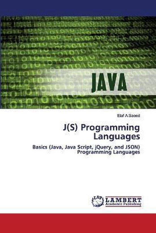 J(S) Programming Languages | 9786202672849 | Elaf A Saeed | Boeken | bol