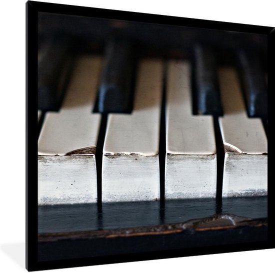 Photo encadrée - Les clés d'un cadre photo piano ancien noir 40x40 cm -  Affiche... | bol.com