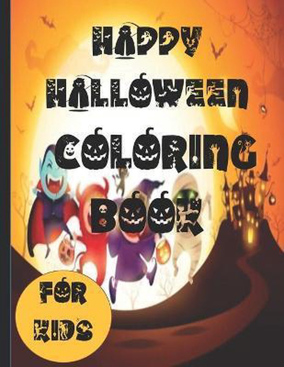 Happy Halloween Coloring Books For Kids van Moses Publisher