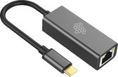 Bee's - USB-C Naar Ethernet Adapter - 1GBps - USB C naar RJ45 - LAN Netwerk - Grijs