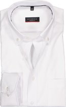 ETERNA modern fit overhemd - Oxford button-down - wit - Strijkvrij - Boordmaat: 39