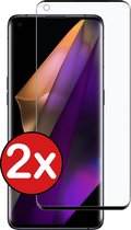 Oppo Find X3 Pro Screenprotector Glas Tempered Glass - Oppo Find X3 Pro Screen Protector - 2 PACK