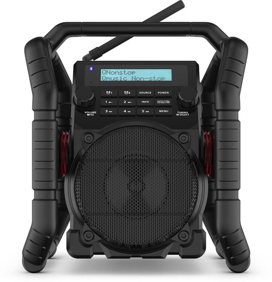 PerfectPro UBOX500R Bouwplaats Radio - DAB+ & FM - Bluetooth - AUX - USB -  Oplaadbaar... | bol.com