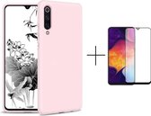 Samsung Galaxy A70 Back Cover Telefoonhoesje | Lichtroze | Siliconen Hoesje + 1x screenprotector