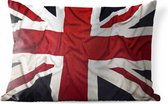 Sierkussen Vlaggen voor buiten - De vlag van Groot-Brittannië - 60x40 cm - rechthoekig weerbestendig tuinkussen / tuinmeubelkussen van polyester
