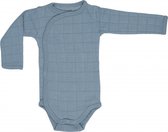 Lodger Rompertje Baby - Romper Solid - Blauw - Lange mouw - 74