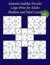 Samurai Sudoku Puzzles - Large Print for Adults - Medium and Hard Levels - N Degrees07: 100 Samurai Sudoku Puzzles