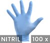 Wegwerp handschoenen - Nitril handschoenen - Blauw - M - Poedervrij - 100 stuks
