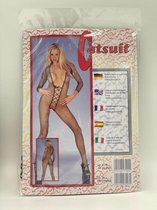 Kinky Pleasure - Lingerie Set - catsuit - Erotische Lingerie set - Zwart - Maat: M/L