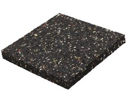 wolfcraft - Rubberen Tegeldrager - 30 Tegeldragers rubber - Steunpad terrasbouw voor Vlonderbevestiging - 6987000