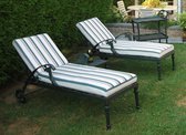 Ligzetel inclusief kussen in passsend kleur - collectie Olympia - misty grey - Nederland