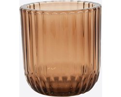 Point-Vergule - Photophore verre Moka - 9.3cm
