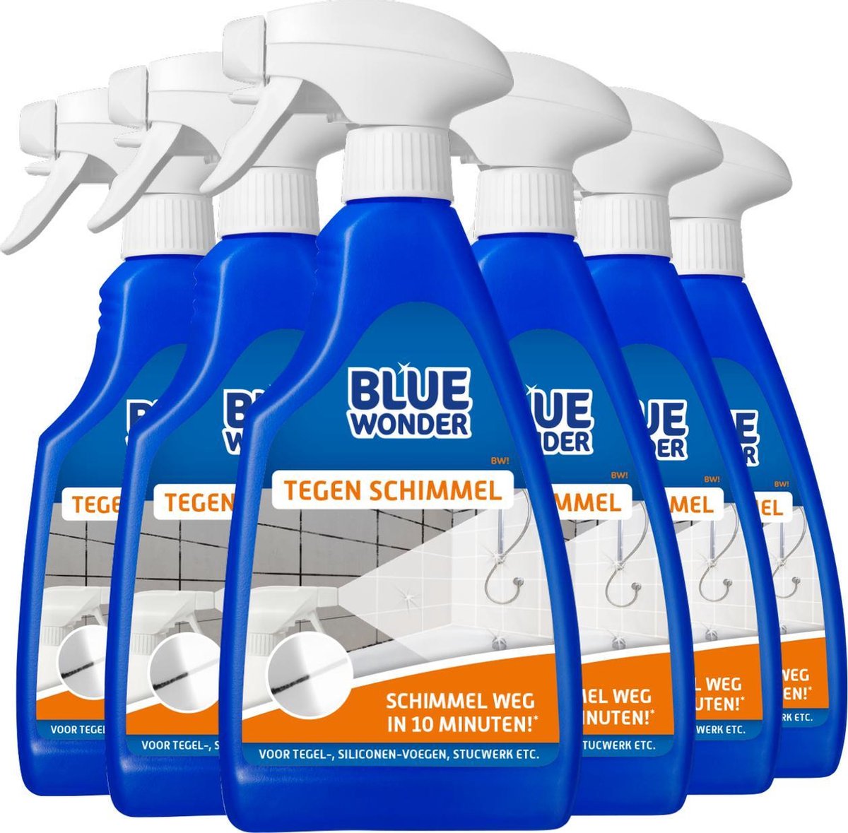 Blue Wonder Tegen Schimmel - 6 x 500 ml - Voordeelverpakking