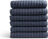 Pure4u Onda Handdoekset - 6 stuks - Blauw - 60x110cm