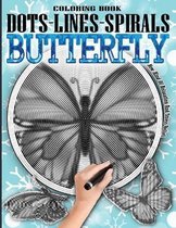 Butterfly Dots Lines Spirals Coloring Book