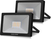 Meikee - 2 stuks waterdichte/slagvaste binnen- en buiten LED lamp - 30 W met 3200 Lm - 120 ° brede stalingshoek