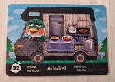 Amiibo animal crossing new horizons buskaarten serie 5 first prints admiral 32