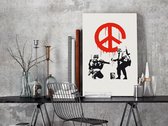 Doe-het-zelf op canvas schilderen - Peace Sign-40x60