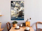 Doe-het-zelf op canvas schilderen - Frigate-40x60