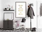 Poster - Home Is Best (Gold)-30x45