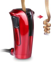 HN®  Automatische haarkrultang met keramische toermalijn-heater | digitaal led-display | rood