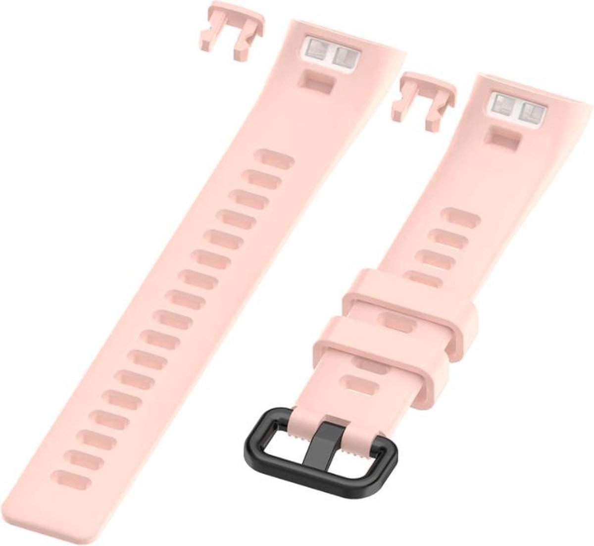 Siliconen Smartwatch bandje Geschikt voor Huawei band 3 4 Pro silicone band roze. bol