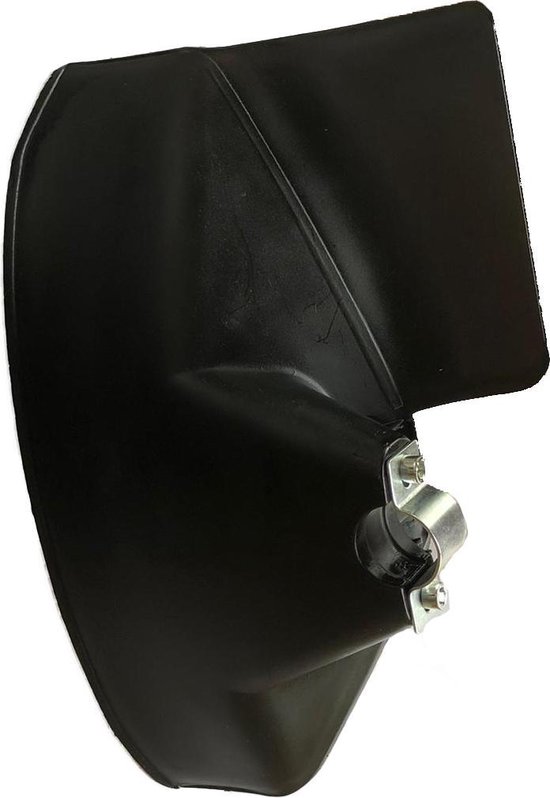 Zwarte kunststof beschermkap voor bosmaaieraccessoires.