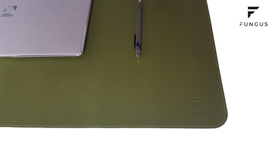 Bureau mat onderlegger | Groen - kunstleer vilt | 80 x 40 cm | Muismat |  Desktop mat |... | bol.com